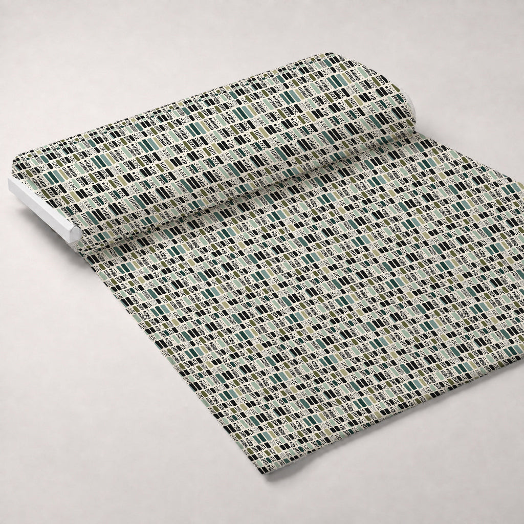 Olive Grove Pattern 7 Fleece Fabric — fleece fabric unrolled bolt preview (mv-fleece-v1:bolt)