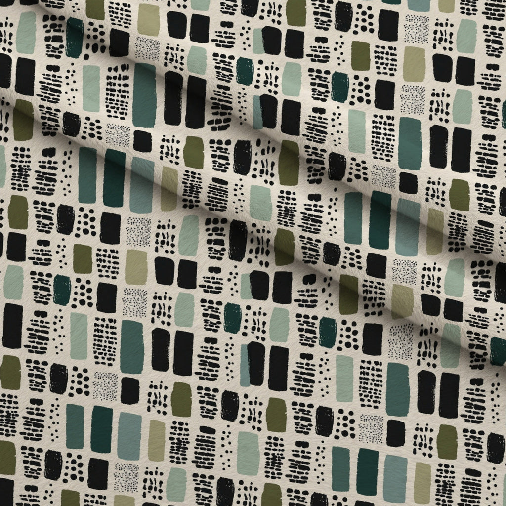 Olive Grove Pattern 7 Fleece Fabric — fleece fabric folded close-up preview (mv-fleece-v1:lying)