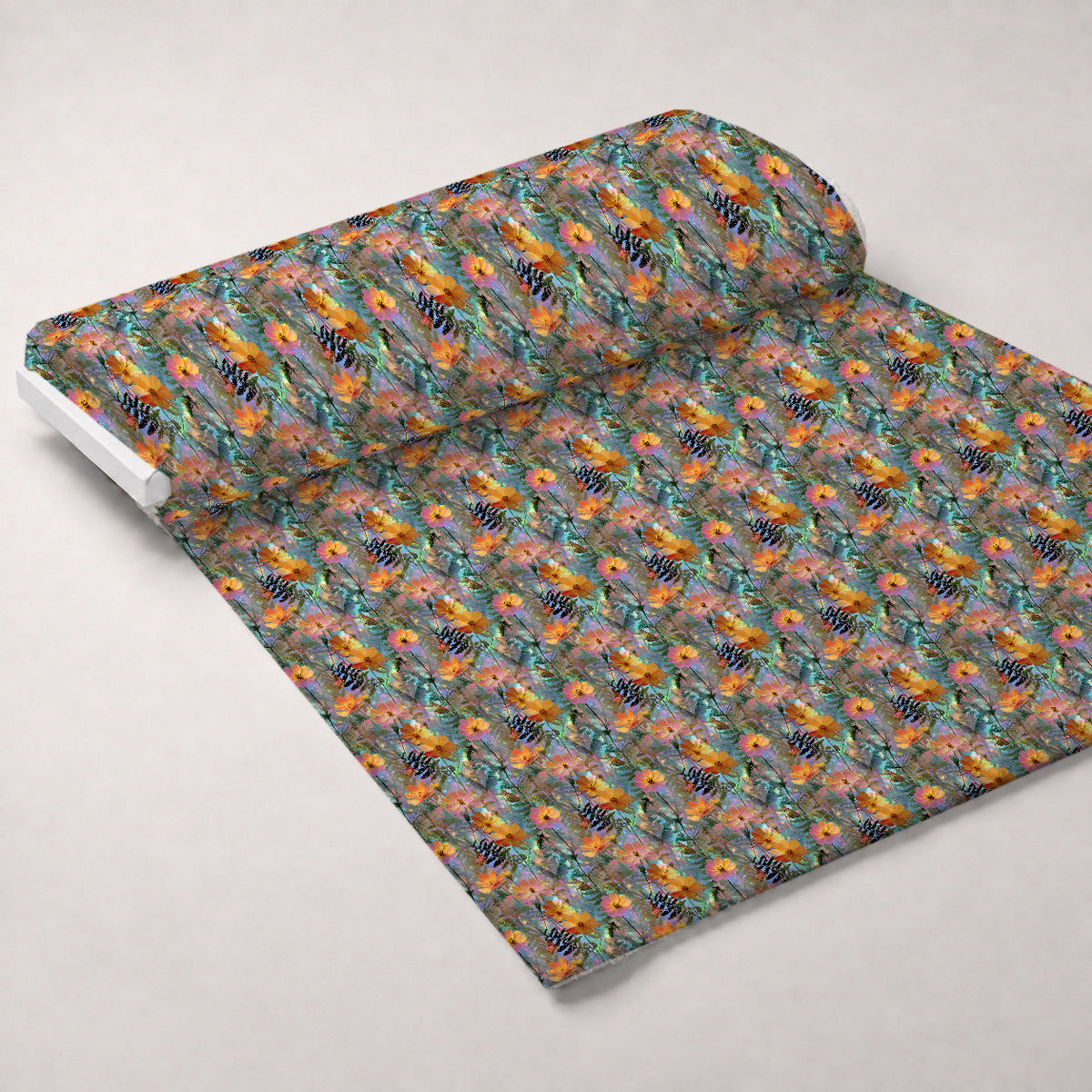 Opal Garden Pattern 10 Fleece Fabric — fleece fabric unrolled bolt preview (mv-fleece-v1:bolt)