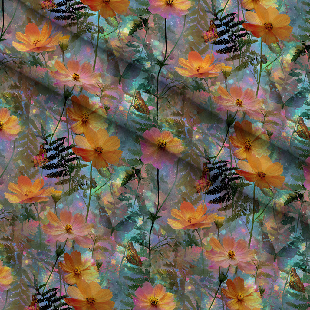 Opal Garden Pattern 10 Fleece Fabric — fleece fabric folded close-up preview (mv-fleece-v1:lying)