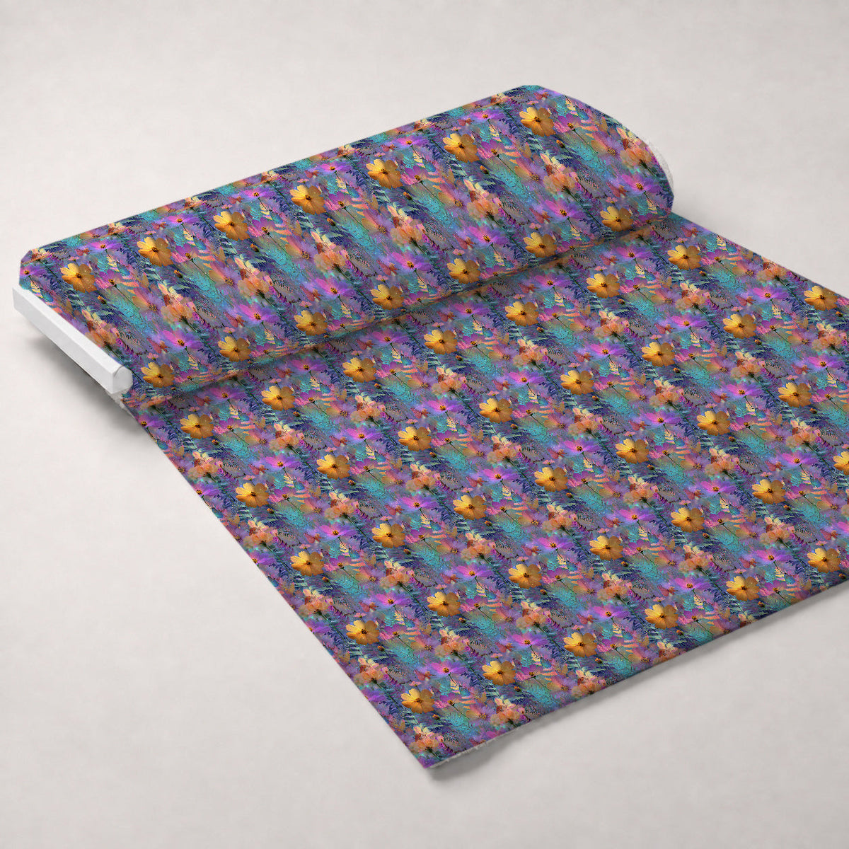 Opal Garden Pattern 12 Fleece Fabric — fleece fabric unrolled bolt preview (mv-fleece-v1:bolt)