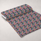 Opal Garden Pattern 2 Fleece Fabric — fleece fabric unrolled bolt preview (mv-fleece-v1:bolt)