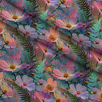 Opal Garden Pattern 2 Fleece Fabric — fleece fabric folded close-up preview (mv-fleece-v1:lying)