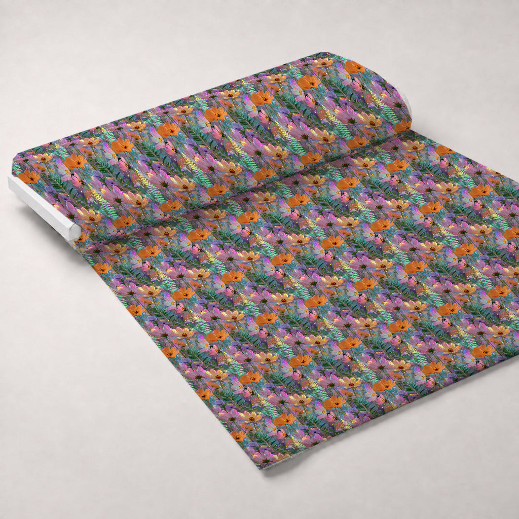 Opal Garden Pattern 5 Fleece Fabric — fleece fabric unrolled bolt preview (mv-fleece-v1:bolt)