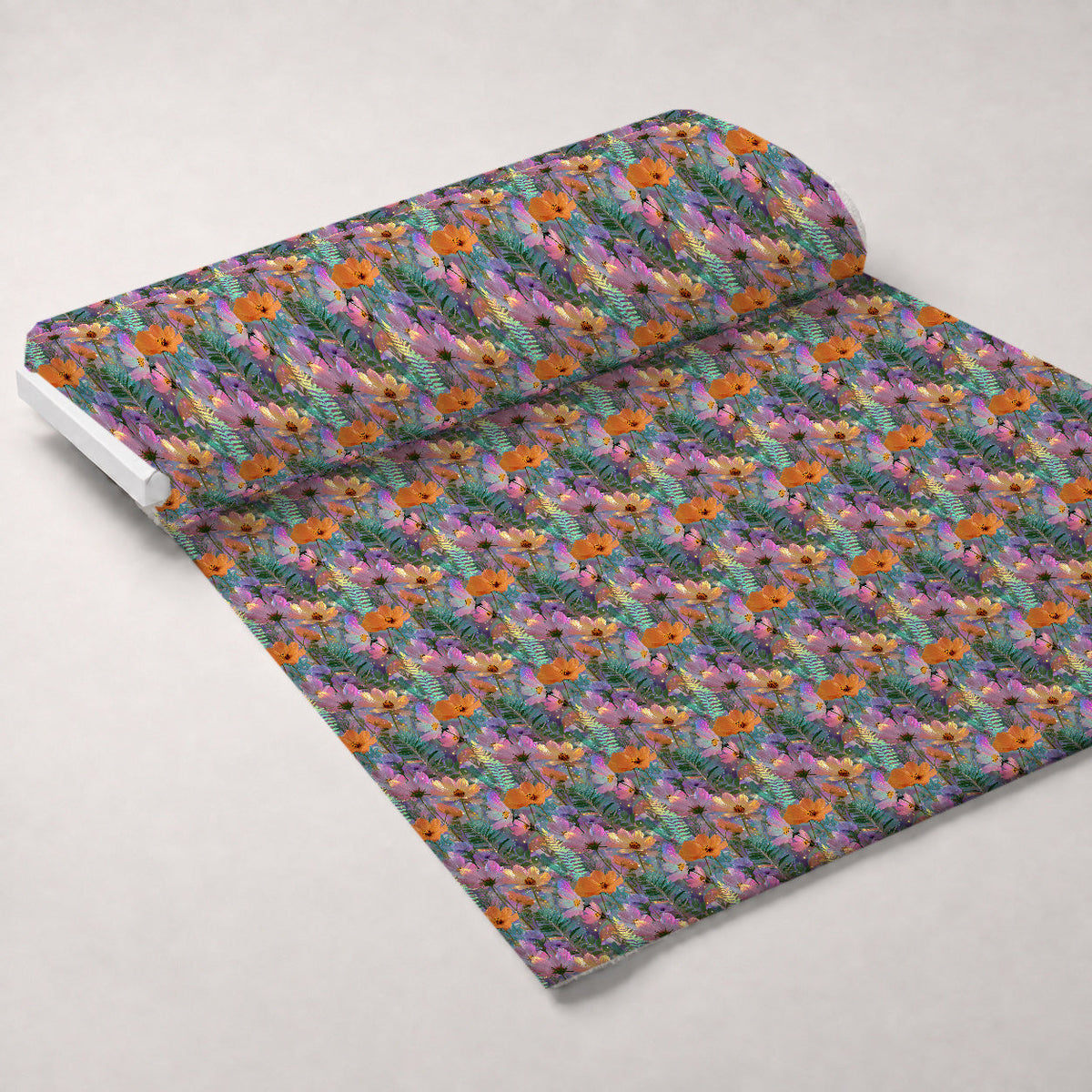 Opal Garden Pattern 5 Fleece Fabric — fleece fabric unrolled bolt preview (mv-fleece-v1:bolt)