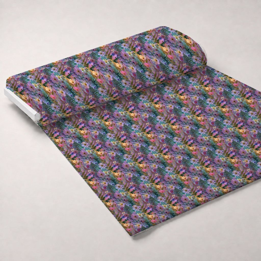 Opal Garden Pattern 7 Fleece Fabric — fleece fabric unrolled bolt preview (mv-fleece-v1:bolt)