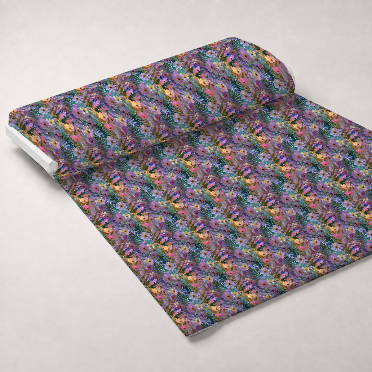 Opal Garden Pattern 7 Fleece Fabric — fleece fabric unrolled bolt preview (mv-fleece-v1:bolt)