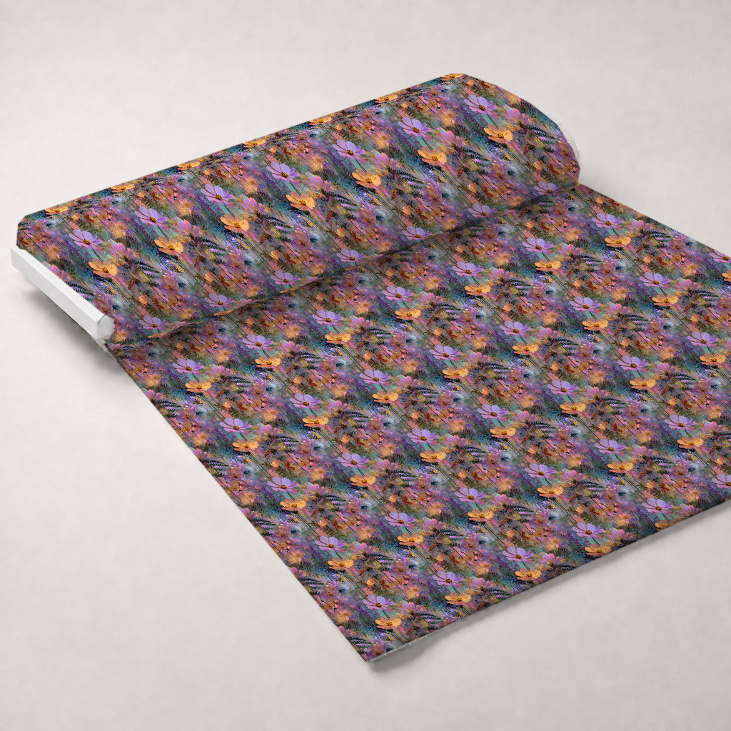 Opal Garden Pattern 9 Fleece Fabric — fleece fabric unrolled bolt preview (mv-fleece-v1:bolt)