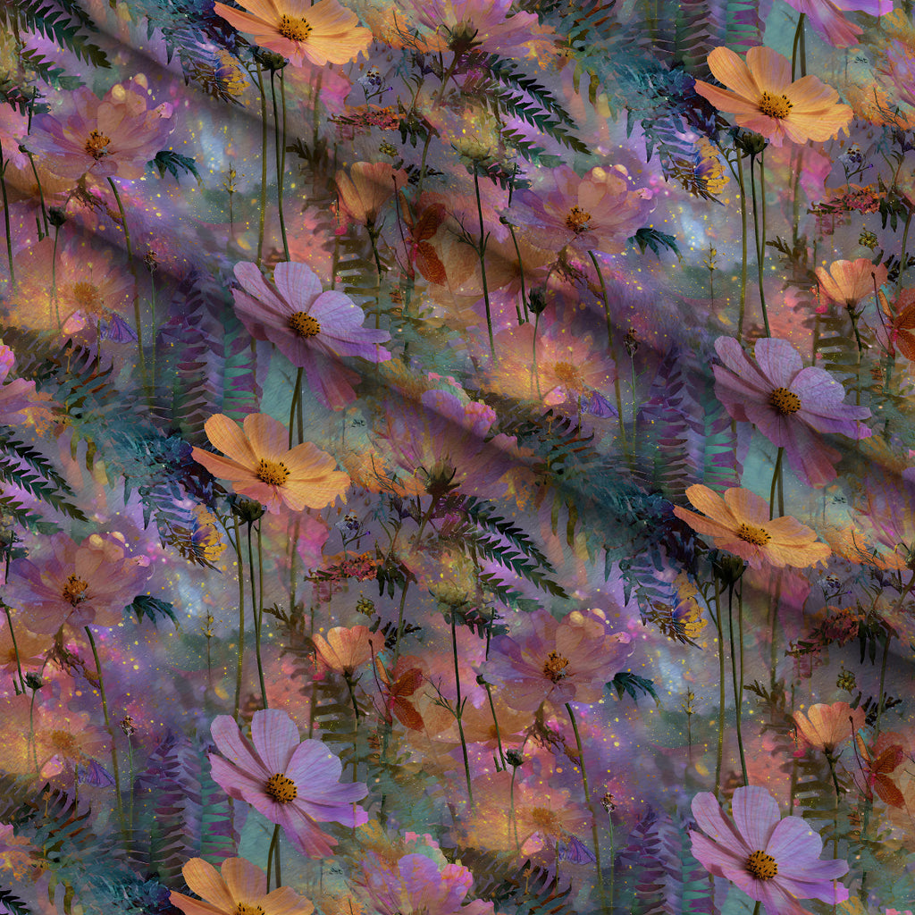 Opal Garden Pattern 9 Fleece Fabric — fleece fabric folded close-up preview (mv-fleece-v1:lying)