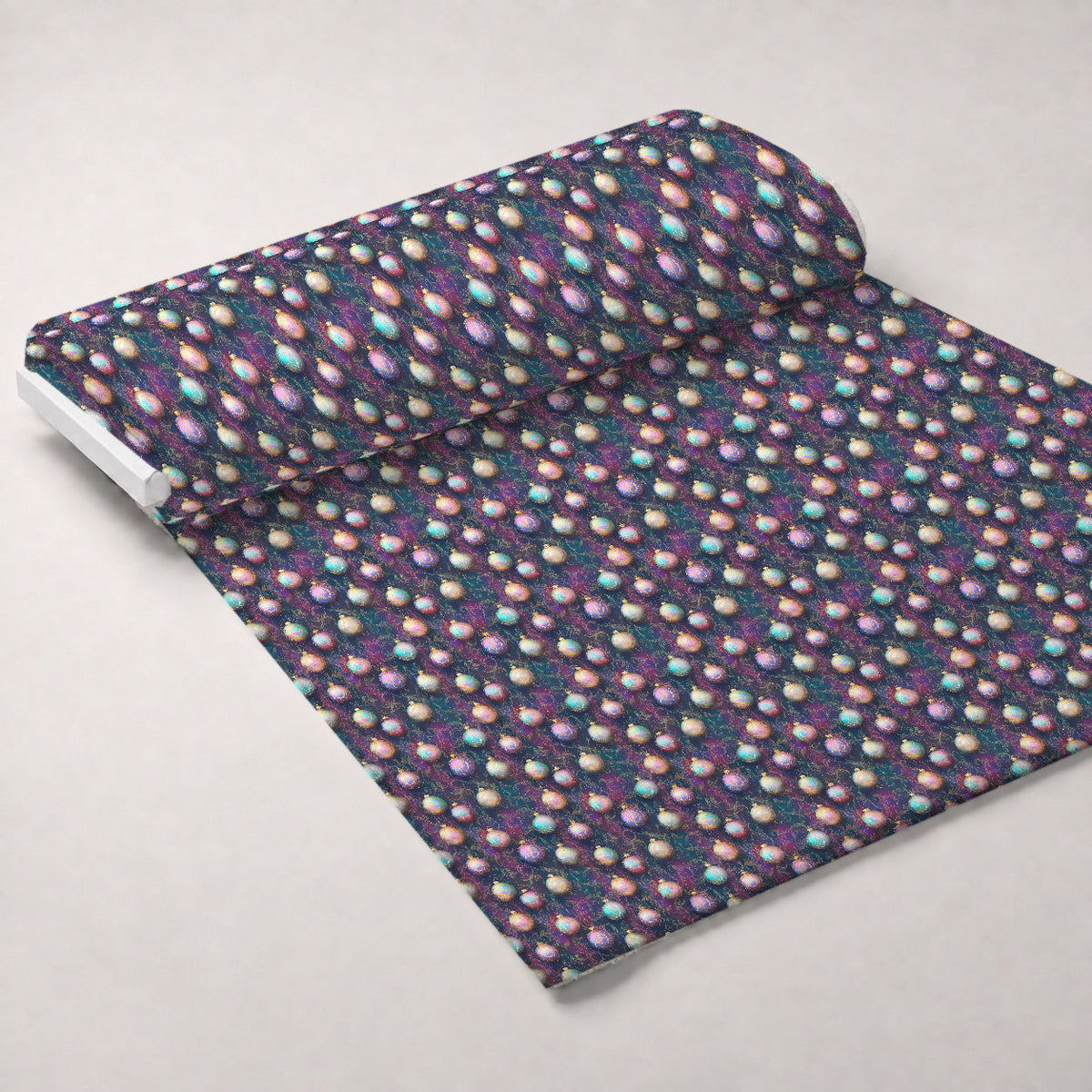 Opalescent Baubles Pattern 10 Fleece Fabric — fleece fabric unrolled bolt preview (mv-fleece-v1:bolt)