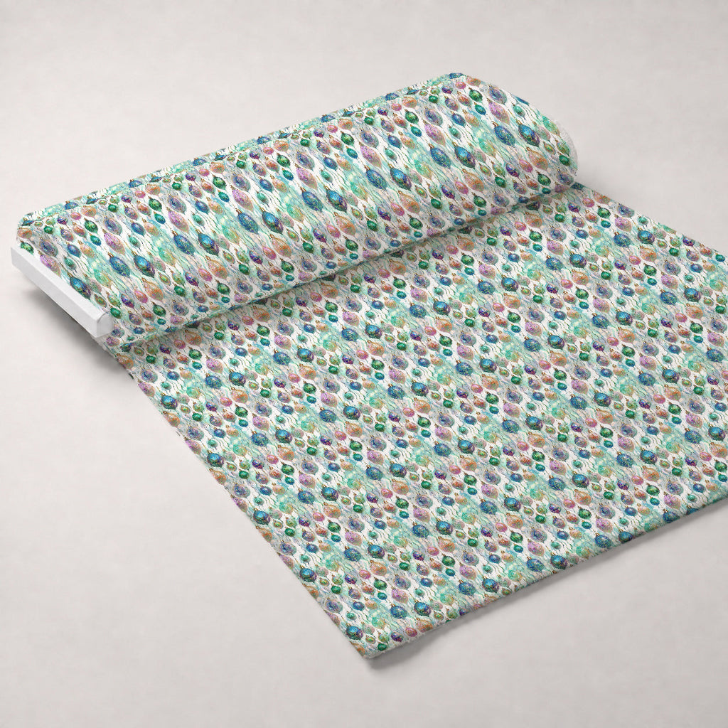 Opalescent Baubles Pattern 6 Fleece Fabric — fleece fabric unrolled bolt preview (mv-fleece-v1:bolt)