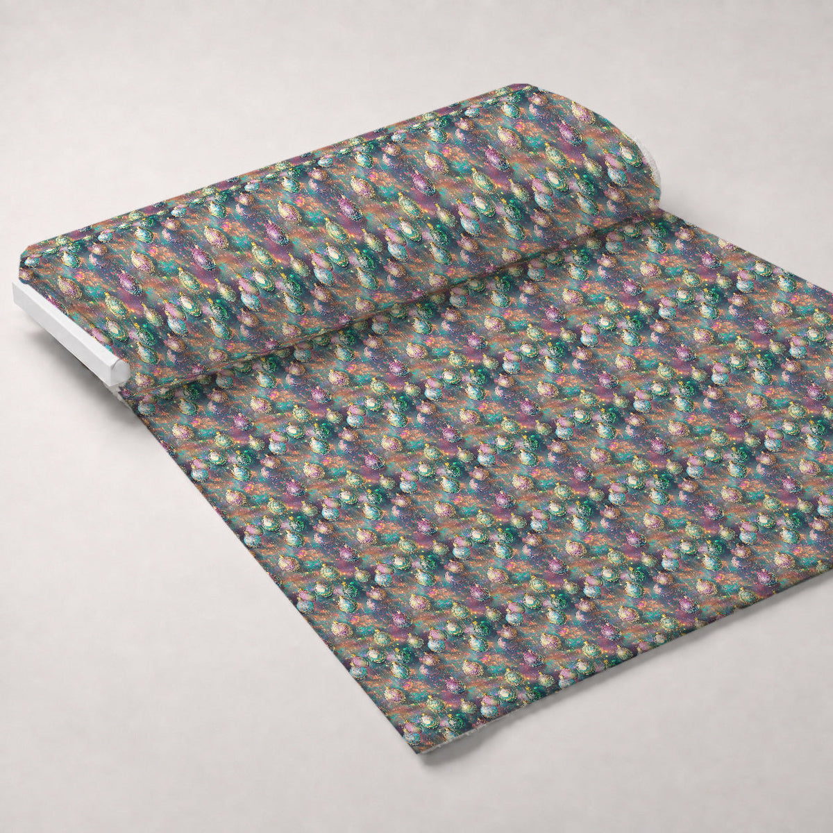 Opalescent Baubles Pattern 7 Fleece Fabric — fleece fabric unrolled bolt preview (mv-fleece-v1:bolt)