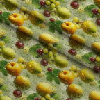 Orchard Dew Pattern 1 Fleece Fabric — fleece fabric folded close-up preview (mv-fleece-v1:lying)