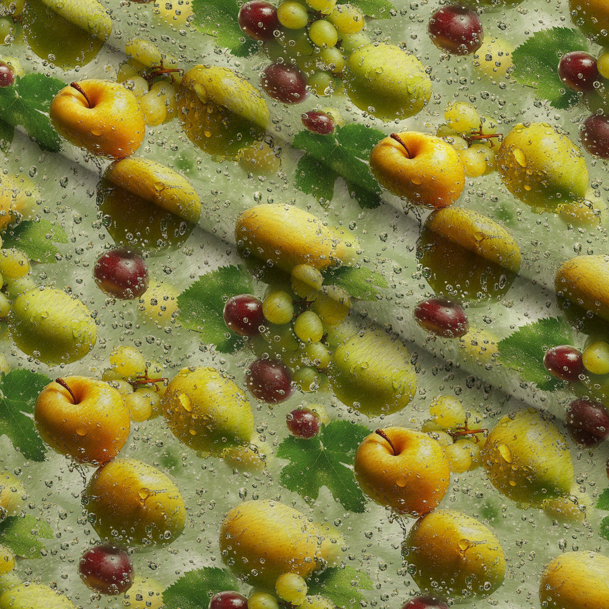 Orchard Dew Pattern 1 Fleece Fabric — fleece fabric folded close-up preview (mv-fleece-v1:lying)