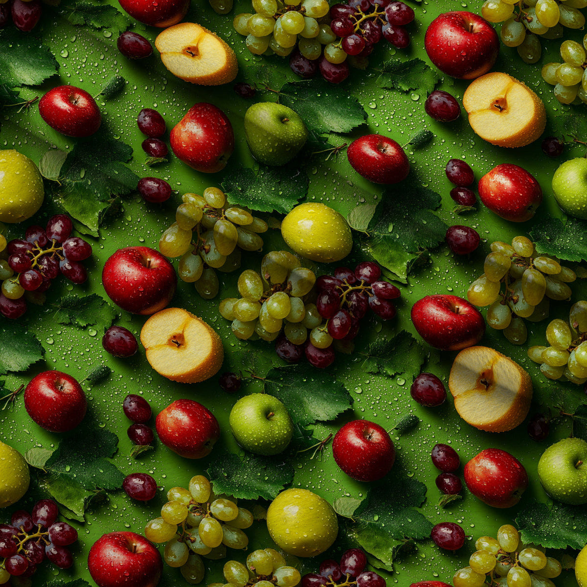 Orchard Dew Pattern 6 Fleece Fabric — fleece fabric folded close-up preview (mv-fleece-v1:lying)