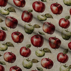 Orchard Hearth Pattern 1 Fleece Fabric — fleece fabric folded close-up preview (mv-fleece-v1:lying)
