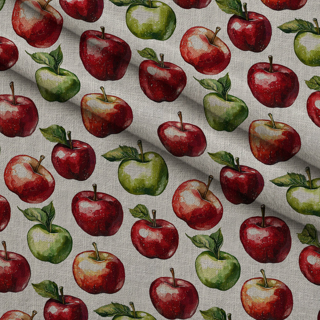 Orchard Hearth Pattern 4 Fleece Fabric — fleece fabric folded close-up preview (mv-fleece-v1:lying)