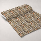 Ornate Balconies Pattern 1 Fleece Fabric — fleece fabric unrolled bolt preview (mv-fleece-v1:bolt)