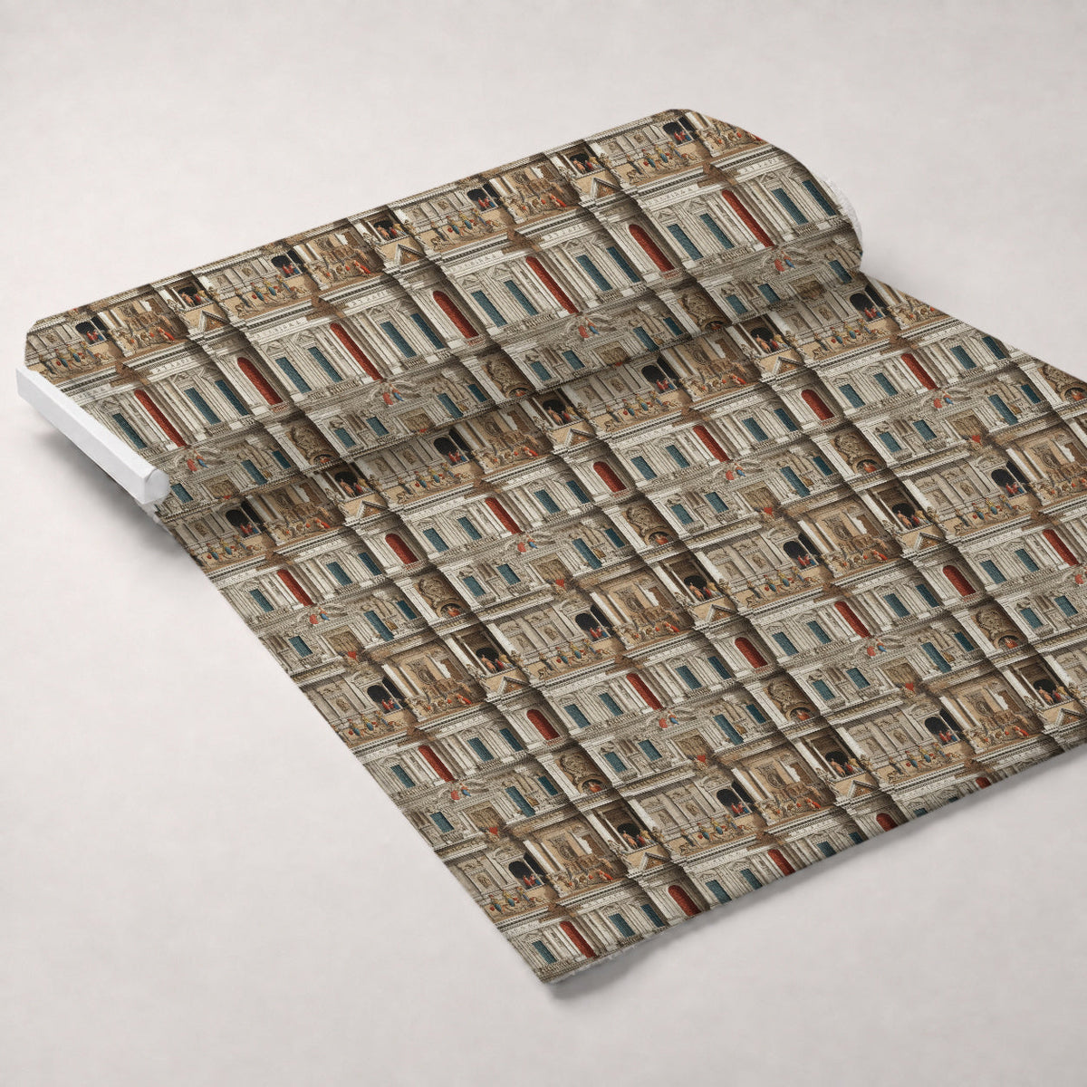 Ornate Balconies Pattern 5 Fleece Fabric — fleece fabric unrolled bolt preview (mv-fleece-v1:bolt)