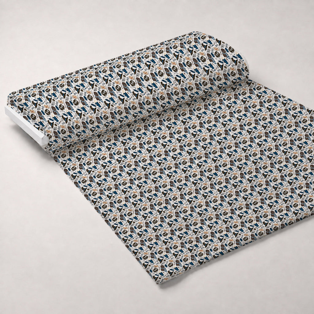 Owl Post Academy Pattern 43 Fleece Fabric — fleece fabric unrolled bolt preview (mv-fleece-v1:bolt)