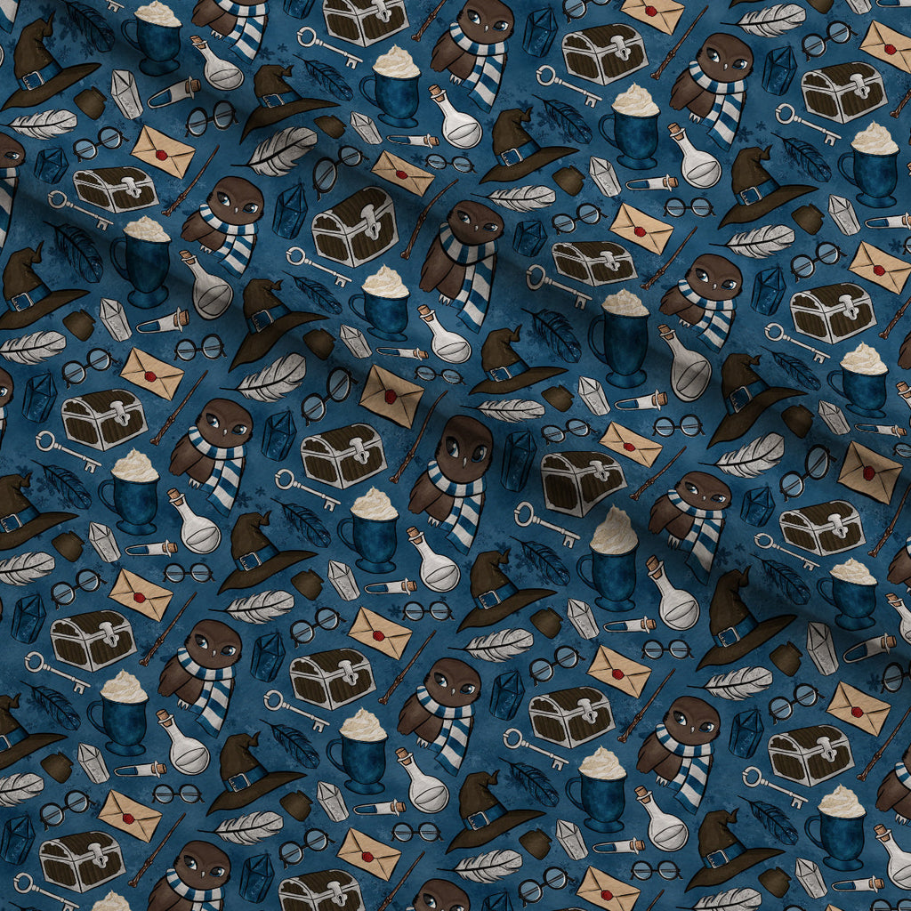 Owl Post Academy Pattern 46 Fleece Fabric — fleece fabric folded close-up preview (mv-fleece-v1:lying)