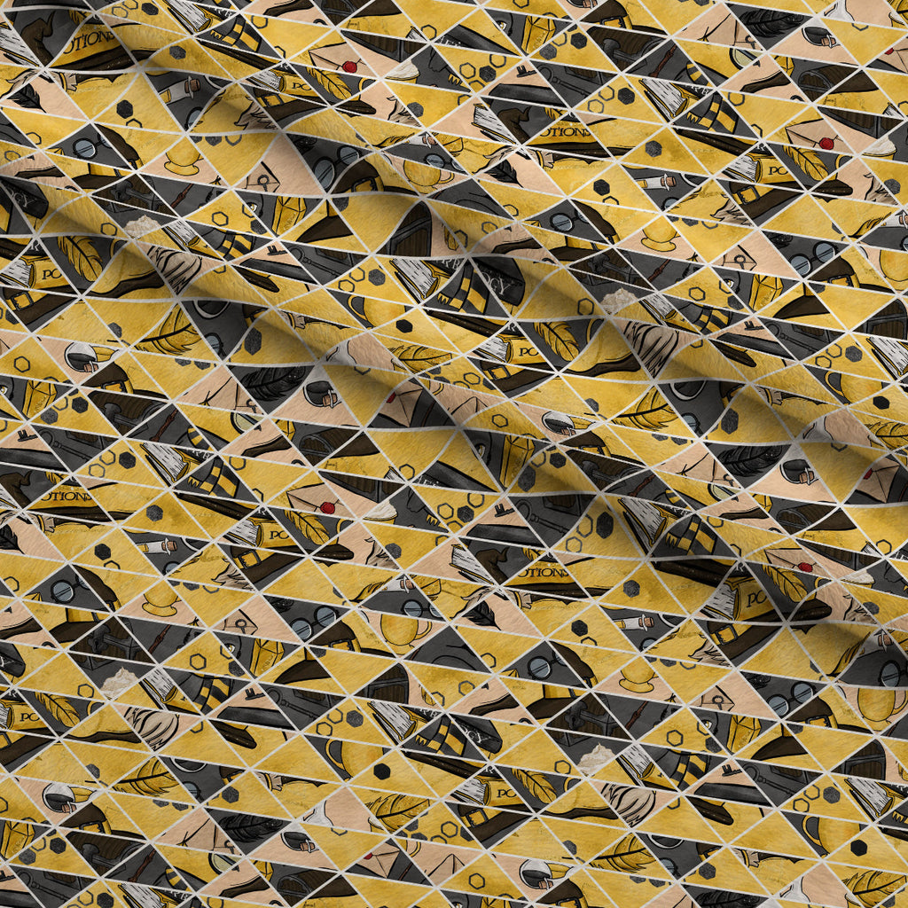 Owl Post Academy Pattern 6 Fleece Fabric — fleece fabric folded close-up preview (mv-fleece-v1:lying)