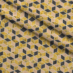 Owl Post Academy Pattern 7 Fleece Fabric — fleece fabric folded close-up preview (mv-fleece-v1:lying)
