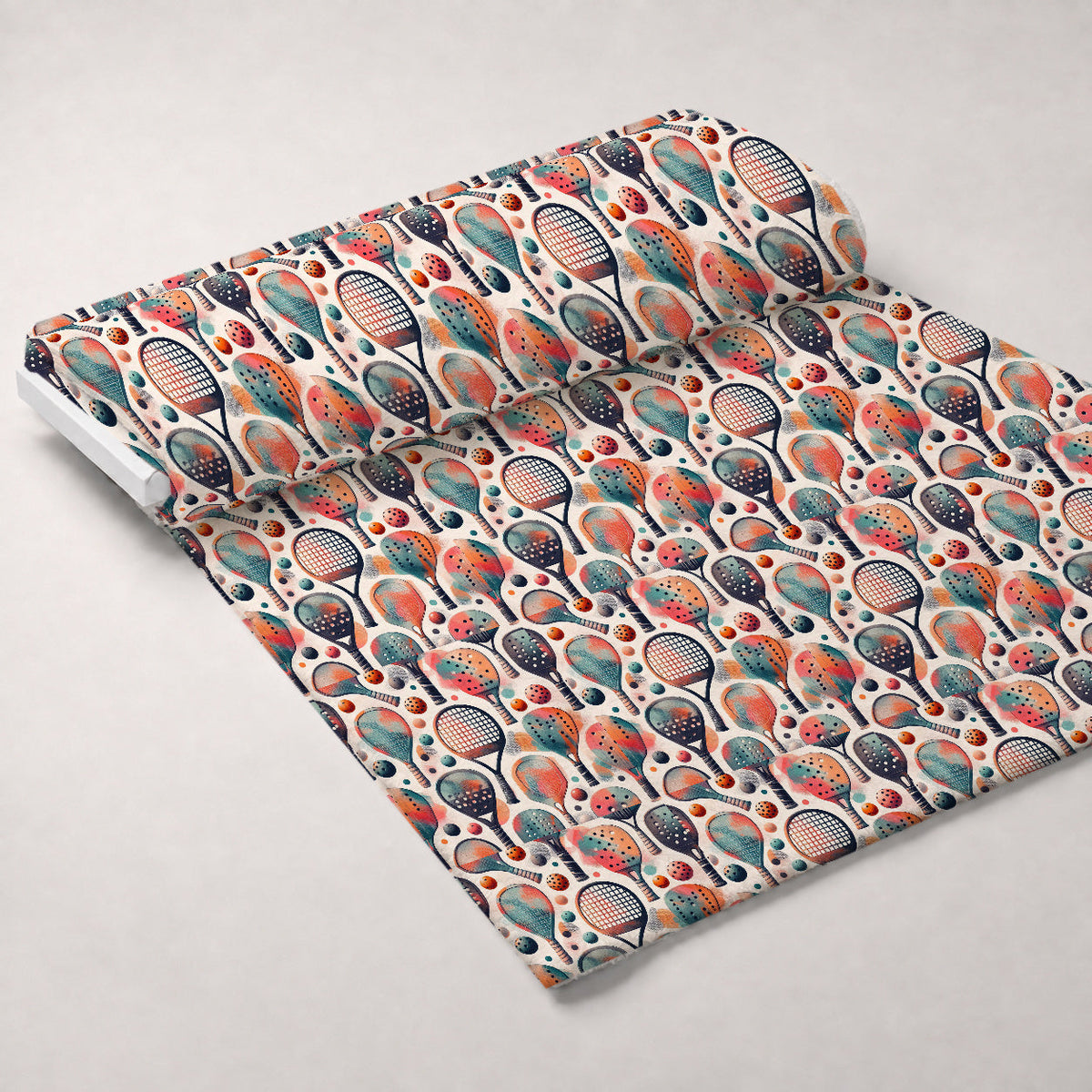 Paddle Party Pattern 1 Fleece Fabric — fleece fabric unrolled bolt preview (mv-fleece-v1:bolt)