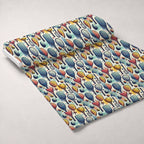 Paddle Party Pattern 4 Fleece Fabric — fleece fabric unrolled bolt preview (mv-fleece-v1:bolt)