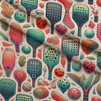 Paddle Party Pattern 7 Fleece Fabric — fleece fabric folded close-up preview (mv-fleece-v1:lying)