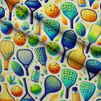 Paddle Party Pattern 9 Fleece Fabric — fleece fabric folded close-up preview (mv-fleece-v1:lying)