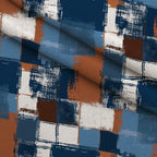 Painted Denim Plaid Pattern 8 Fleece Fabric — fleece fabric folded close-up preview (mv-fleece-v1:lying)