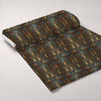 Painted Geometry Pattern 39 Fleece Fabric — fleece fabric unrolled bolt preview (mv-fleece-v1:bolt)