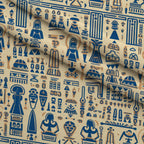 Painted Geometry Pattern 57 Fleece Fabric — fleece fabric folded close-up preview (mv-fleece-v1:lying)