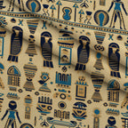 Painted Geometry Pattern 62 Fleece Fabric — fleece fabric folded close-up preview (mv-fleece-v1:lying)