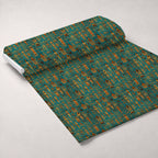 Painted Geometry Pattern 63 Fleece Fabric — fleece fabric unrolled bolt preview (mv-fleece-v1:bolt)