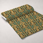 Painted Geometry Pattern 65 Fleece Fabric — fleece fabric unrolled bolt preview (mv-fleece-v1:bolt)