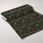 Painted Geometry Pattern 73 Fleece Fabric — fleece fabric unrolled bolt preview (mv-fleece-v1:bolt)