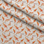 Painted Koi Pattern 12 Fleece Fabric — fleece fabric folded close-up preview (mv-fleece-v1:lying)