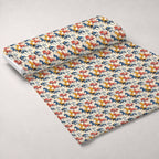 Painted Mustangs Pattern 1 Fleece Fabric — fleece fabric unrolled bolt preview (mv-fleece-v1:bolt)