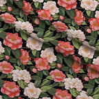 Painted Peonies Pattern 3 Fleece Fabric — fleece fabric folded close-up preview (mv-fleece-v1:lying)