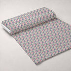 Painted Petal Garden Pattern 1 Fleece Fabric — fleece fabric unrolled bolt preview (mv-fleece-v1:bolt)