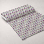 Painted Petal Garden Pattern 2 Fleece Fabric — fleece fabric unrolled bolt preview (mv-fleece-v1:bolt)