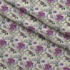 Painted Petal Garden Pattern 2 Fleece Fabric — fleece fabric folded close-up preview (mv-fleece-v1:lying)