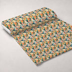 Painted Petals Pattern 2 Fleece Fabric — fleece fabric unrolled bolt preview (mv-fleece-v1:bolt)