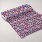 Painted Petals Pattern 7 Fleece Fabric — fleece fabric unrolled bolt preview (mv-fleece-v1:bolt)