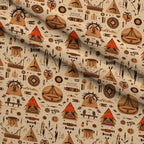 Painted Plains Pattern 11 Fleece Fabric — fleece fabric folded close-up preview (mv-fleece-v1:lying)
