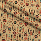 Painted Plains Pattern 3 Fleece Fabric — fleece fabric folded close-up preview (mv-fleece-v1:lying)