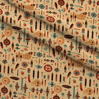 Painted Plains Pattern 4 Fleece Fabric — fleece fabric folded close-up preview (mv-fleece-v1:lying)