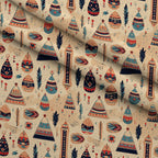 Painted Plains Pattern 5 Fleece Fabric — fleece fabric folded close-up preview (mv-fleece-v1:lying)
